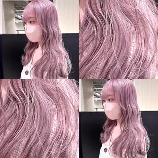 セミロング カラー Lani5710所属・🧸ブリーチ特化/前 髪/しょうじりか🎀のヘアスタイル