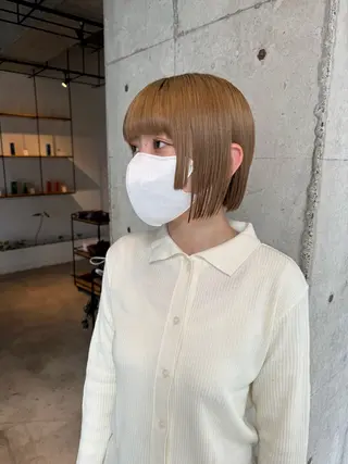 ショート ベージュカラー/新潟 カラー特化/落合優吾のヘアスタイル