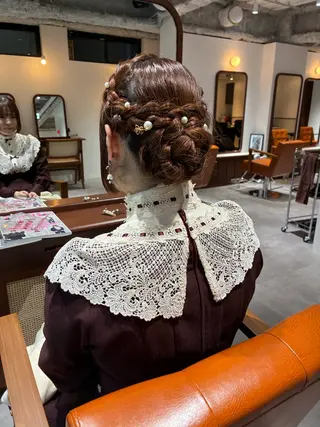 セミロング ヘアアレンジ 💟Opus/ Mizuki🐕💟のヘアスタイル