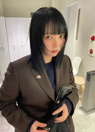 セミロング 細山田 りゅうせいのヘアスタイル