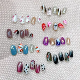 セミロング カラー パーマ ヘアアレンジ メンズ キッズ ネイル マツエク・マツパ Salon Ｋのネイルデザイン