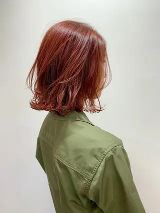 ミディアム カラー ボブ/大人ヘア k-two濱田のヘアスタイル