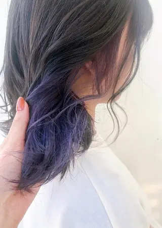 ミディアム カラー 韓国ヘア顔周りカット 艶髪ベージュtamaのヘアスタイル