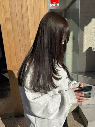 ロング カラー 伶風/ボブ/ ヘーゼルベージュのヘアスタイル