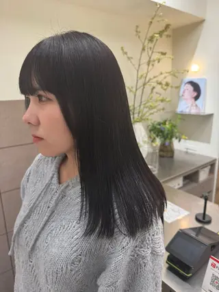 ロング カラー ゆ う あのヘアスタイル