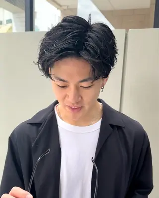 パーマ メンズ 園 冬稀のヘアスタイル