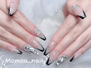 ネイル MoMoA Nail ネイル長さ出し専門店のネイルデザイン
