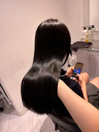 ロング カラー 表参道♡暗髪^ྀི 艶カラー♡アユミのヘアスタイル