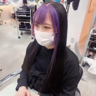 ロング カラー 岡野 静華のヘアスタイル