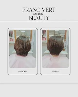 ショート あや/くせ毛美容師 による縮毛矯正のヘアスタイル