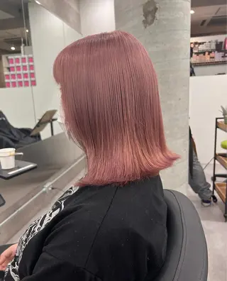 ミディアム welring hair salon所属・azusa/心斎橋/ ハイトーンカラーのヘアスタイル