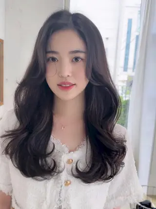 ロング 韓国特化🇰🇷 エクステのヘアスタイル