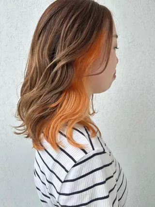 セミロング カラー SOL _Nakamuraのヘアスタイル