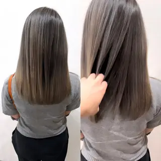 セミロング カラー CIEL中央町店所属・高野響生 /透明感カラーのヘアスタイル