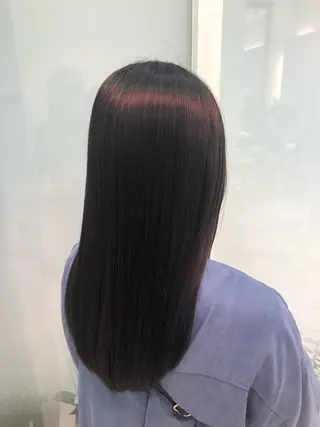 ロング 艶質改善/縮毛矯正 ササキナツミのヘアスタイル