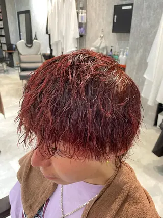 ショート カラー パーマ メンズ 🔥メンズ超特化🔥 青木海斗のヘアスタイル