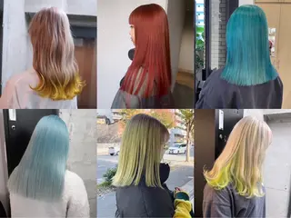 ミディアム カラー 城　健太郎 💎ハイトーンのヘアスタイル