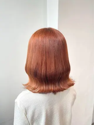 ミディアム カラー ナチュラルベージュ 🧸yuuna🧋のヘアスタイル