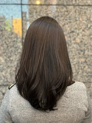 ミディアム カラー Harris 表参道・外苑前・青山 表参道本店所属・艶カラー/ハイトーン /アレンジ/meiのヘアスタイル