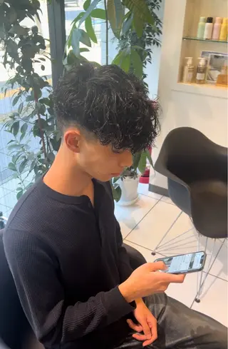 パーマ メンズ キッズ 一宮/稲沢/あま市 /小林好裕のヘアスタイル