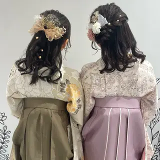 ヘアアレンジ 🎟暖色カラー /アレンジ🎀くるみのヘアスタイル