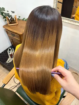 ロング 髪質改善 個室美容室 calm 新田 美容院【カルム】所属・【カルム】 スズキのヘアスタイル