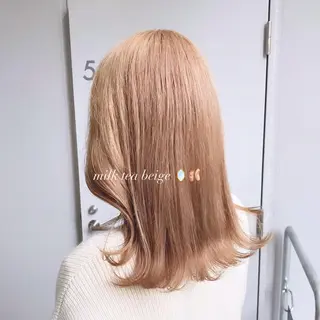 ロング カラー 𝘳𝘺𝘰𝘬𝘢 髪質改善／ブリーチのヘアスタイル