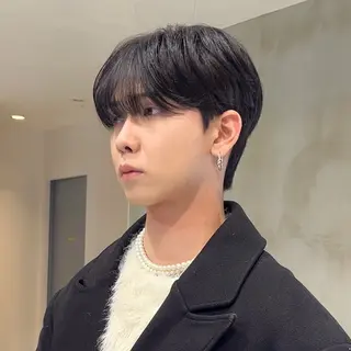 ショート パーマ メンズ 岡田大志🇰🇷 中/韓メンズヘアのヘアスタイル