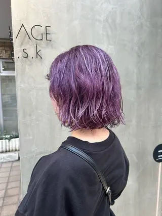 ショート カラー ブリーチ／ヘアセット 🪞🌙minamiのヘアスタイル