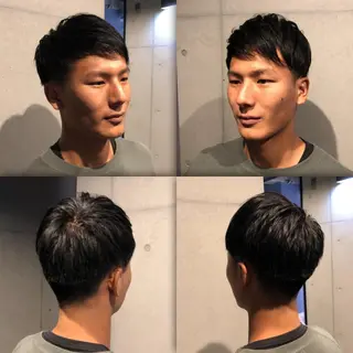 ショート メンズ ブリーチ縮毛矯正/ デサキ ショウヘイのヘアスタイル