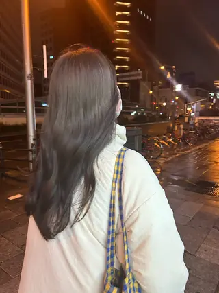 ロング カラー 似合わせ前髪／ 小顔カット🎀そうのヘアスタイル