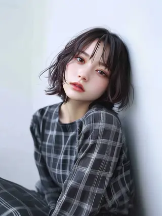 ミディアム カラー 艶カラー YOSHIMURAのヘアスタイル