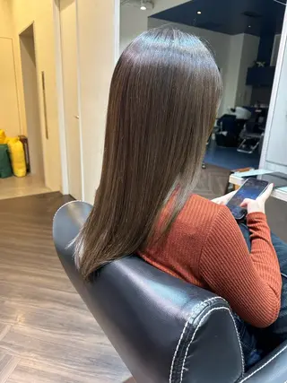 ロング カラー カ ノのヘアスタイル