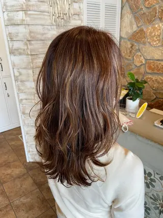 セミロング カラー 🛼Michi 【ミチ】🛼のヘアスタイル