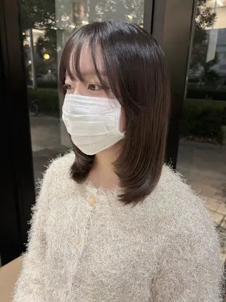 ミディアム GIEN Smart Salon by milbon 西宮ガーデンズ　プラス所属・吉原 星稀のヘアスタイル