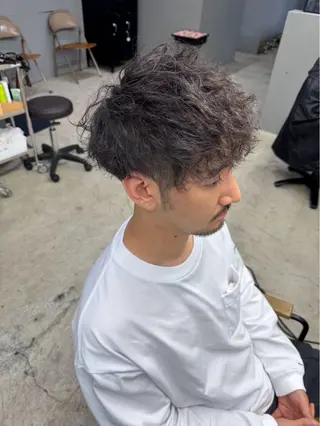 ショート パーマ メンズ メンズ専門サロン wokeのヘアスタイル