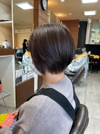 ショート カラー 似合わせ/前髪カット /店長   村上直也のヘアスタイル