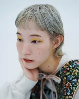 ショート カラー ヘアアレンジ ダブルカラー/韓国 ヘア/さわのあかねのヘアスタイル