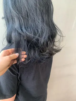 セミロング カラー パーマ ヘアアレンジ メンズ キッズ ネイル マツエク・マツパ SALOWIN梅田茶屋町店所属・ウルフレイヤーカット /チヒロのヘアスタイル