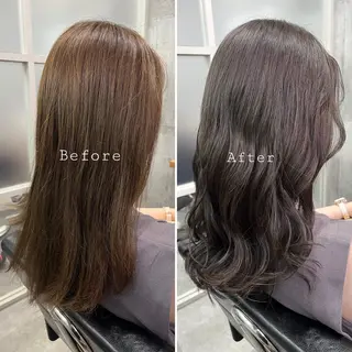 ミディアム カラー 🤲ヘッドスパ🤲 たにぐちあつし🤲のヘアスタイル