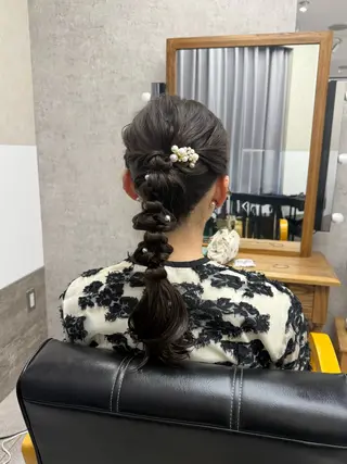 セミロング GiseL 博多 ほのかのヘアスタイル