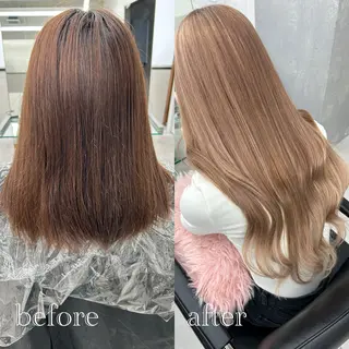 カラー ハイトーン👱‍♀️ エクステ/彩花のヘアスタイル