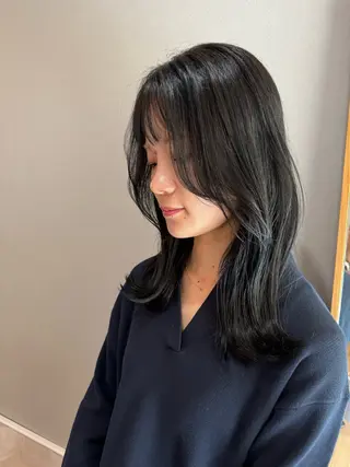 ミディアム カラー otto滑川市 yukaのヘアスタイル