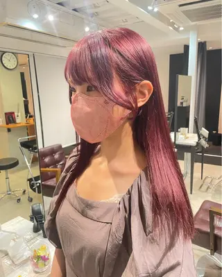 ロング SEA所属・艶髪カラー✨ misaki .のヘアスタイル