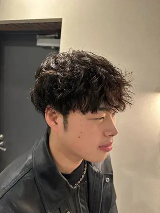 パーマ メンズ 市川透明感カラー &パーマ美容師Kaiのヘアスタイル