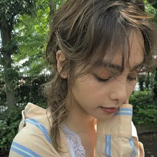 セミロング パーマ カラー オーダー  府中のヘアスタイル