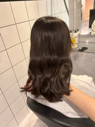 ミディアム カラー 表参道♡暗髪^ྀི 艶カラー♡アユミのヘアスタイル