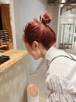 セミロング mei｜顔まわり ×透明感カラーのヘアスタイル