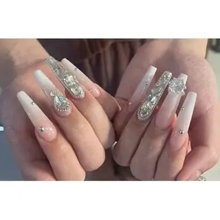 ネイル 【パラジェル・フィルイン】 T&BNAIL STUDIO所属・り オ　ロング無制限中のネイルデザイン