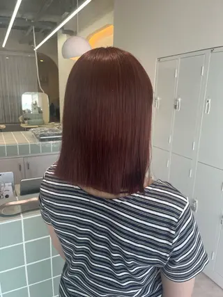 ミディアム newi広島／ Ririのヘアスタイル